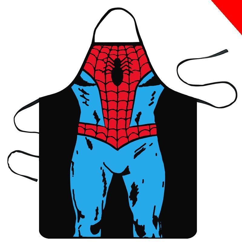 スパイダーマン 柄 面白 エプロン コスプレ 衣装 着るだけ簡単♪かっこいい♪ヒーロー 目立つ！ 料理 台所 大工 送料無料 新品 人気_画像3