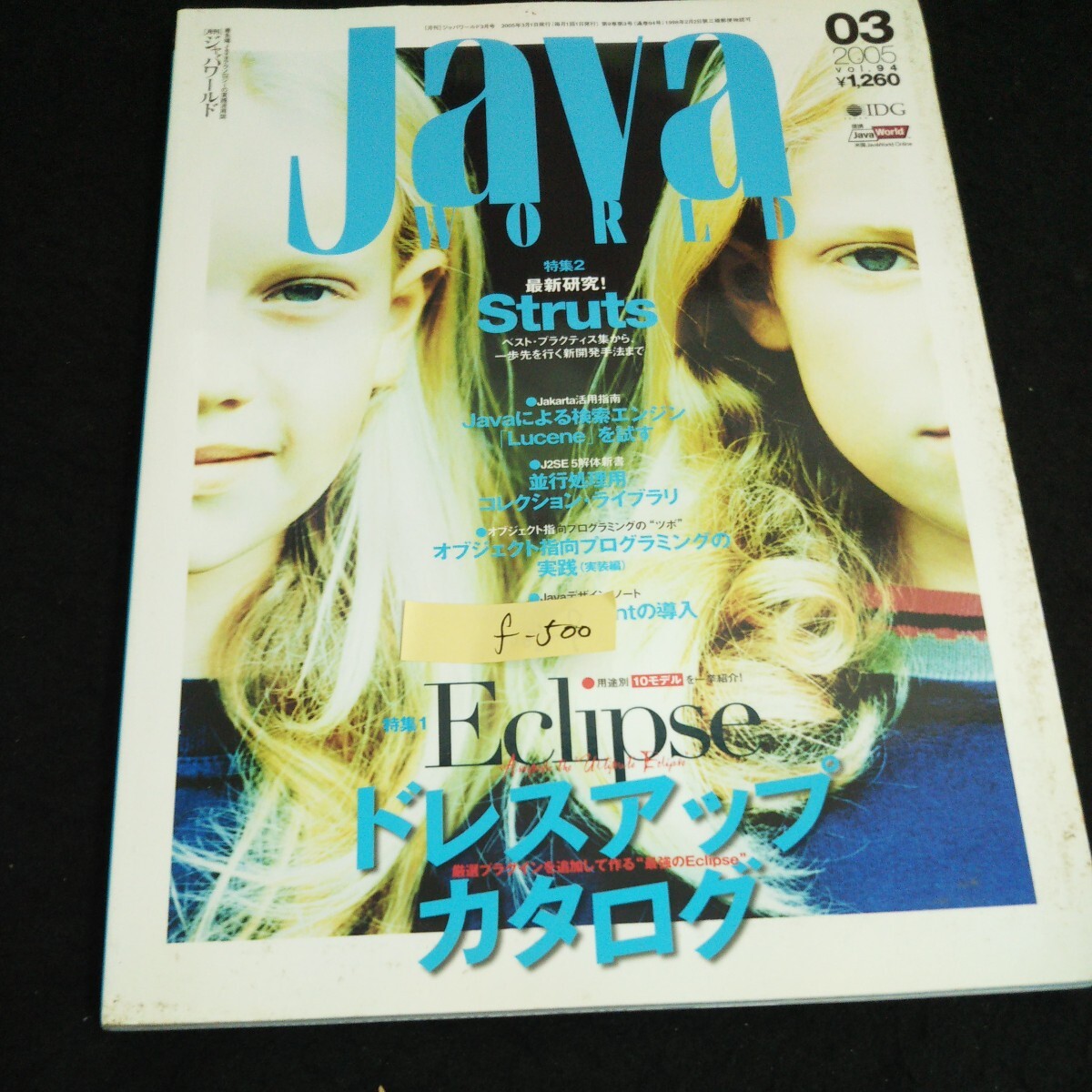 f-500 月刊ジャバワールド 3月号 ドレスアップカタログ 株式会社IDGジャパン 2005年発行※14_画像1