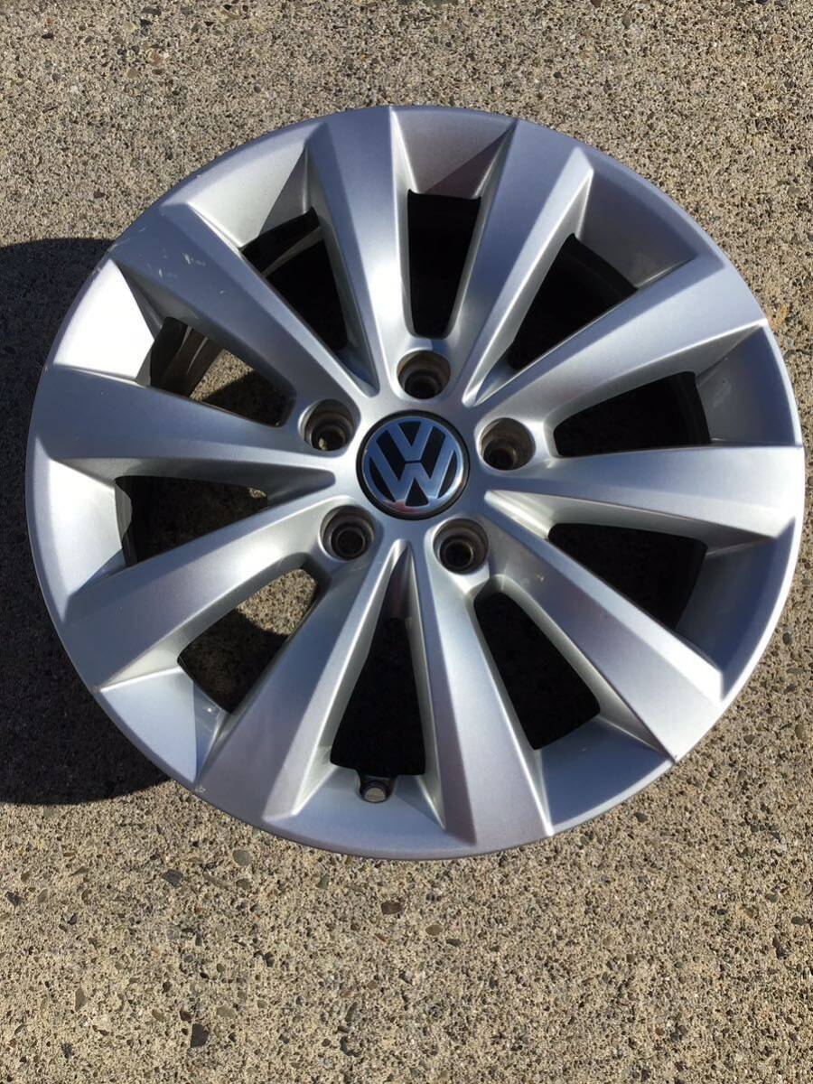 VW フォルクスワーゲン ザビートル純正アルミホイール 16×6.5J+44 112-5H 中古品4本_画像5