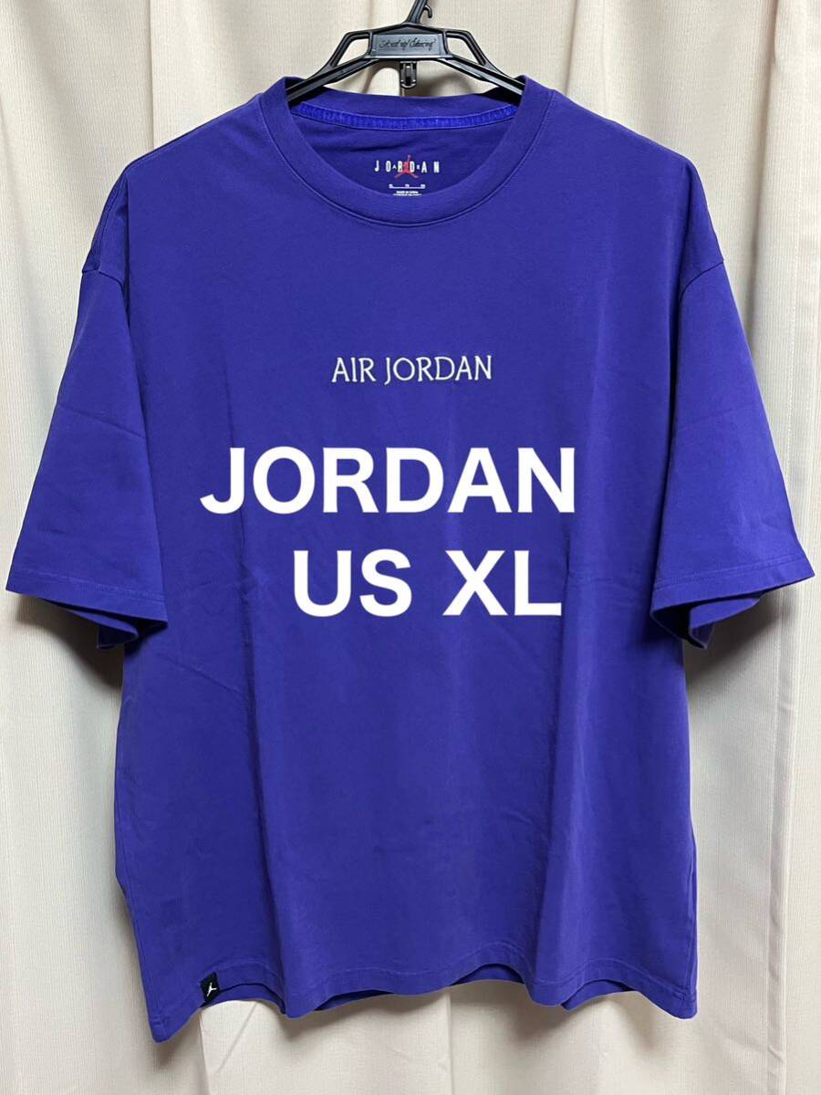 NIKE AIR JORDAN 半袖 Tシャツ US XL ナイキ ジョーダン 厚手 紫 パープル