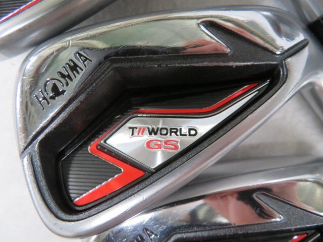 【中古】ホンマ　2021　T//WORLD　ＧＳ　アイアン　７本（６～11、Sw）　ＳＲ　SPEED TUNED 48　グリップ混在_画像2