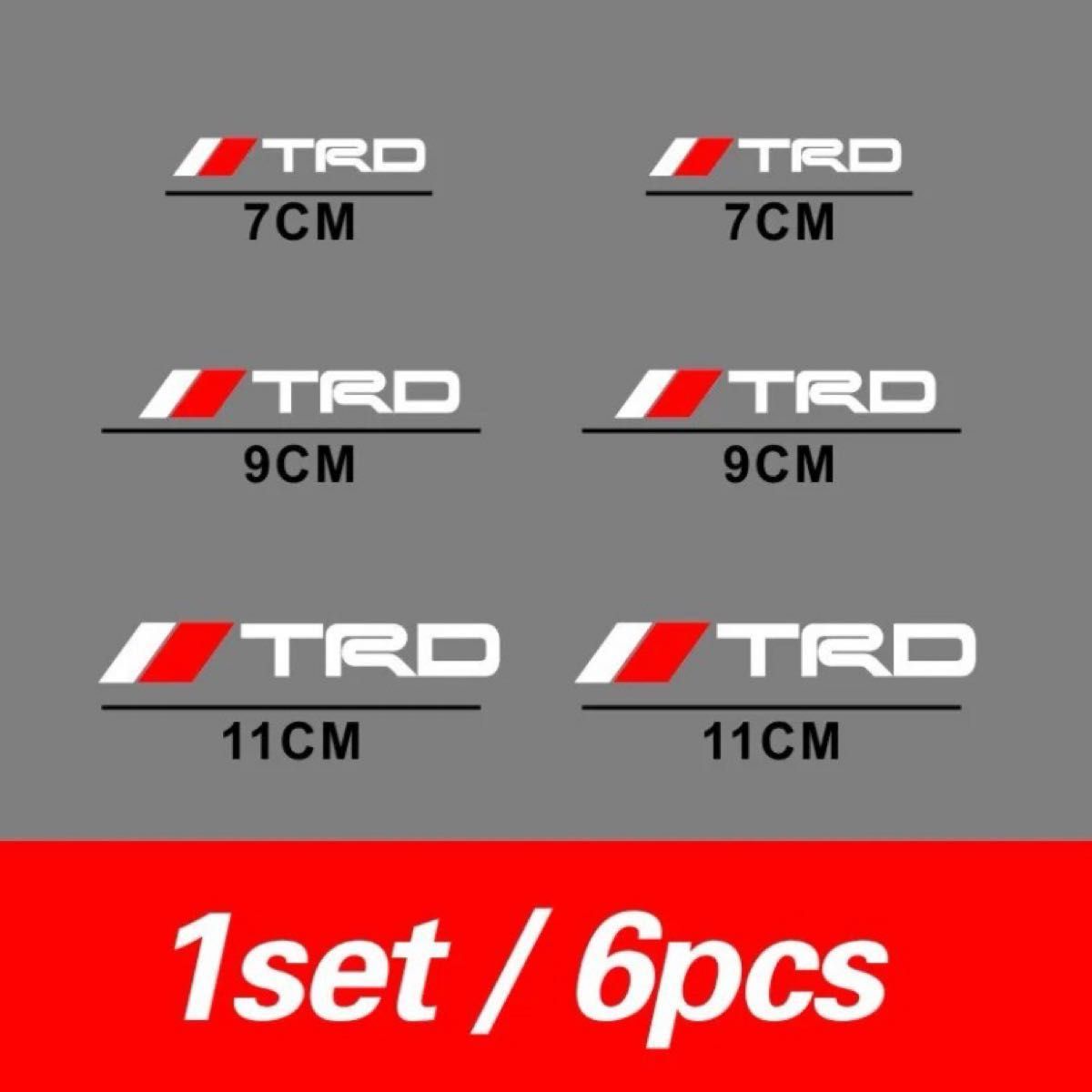 耐熱 TRD ブレーキキャリパーステッカー デカール シール キャリパーステッカー グッズ  トヨタ ステッカー ブレーキパット