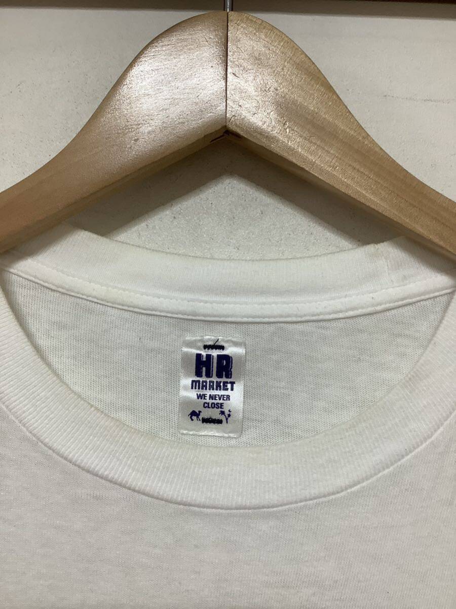 ふ1393 HRM ハリウッドランチマーケット プリントTシャツ 半袖Tシャツ M ホワイト _画像4