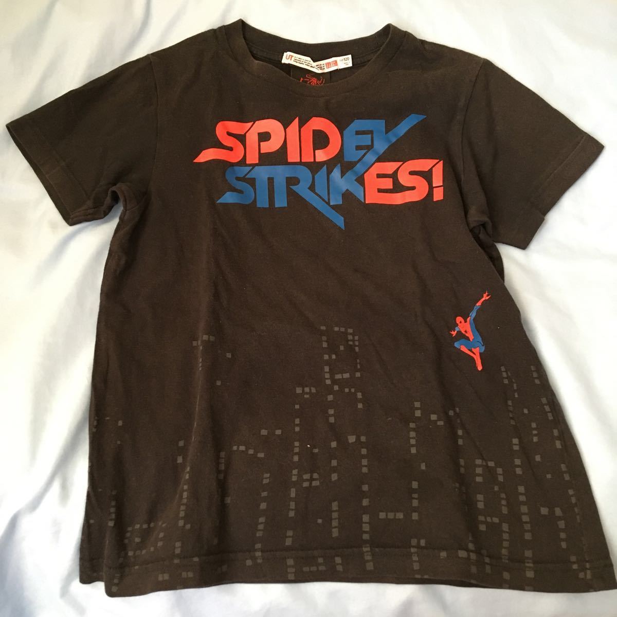 ユニクロ スパイダーマン Tシャツ 120 マーベル　古着好きに_画像1