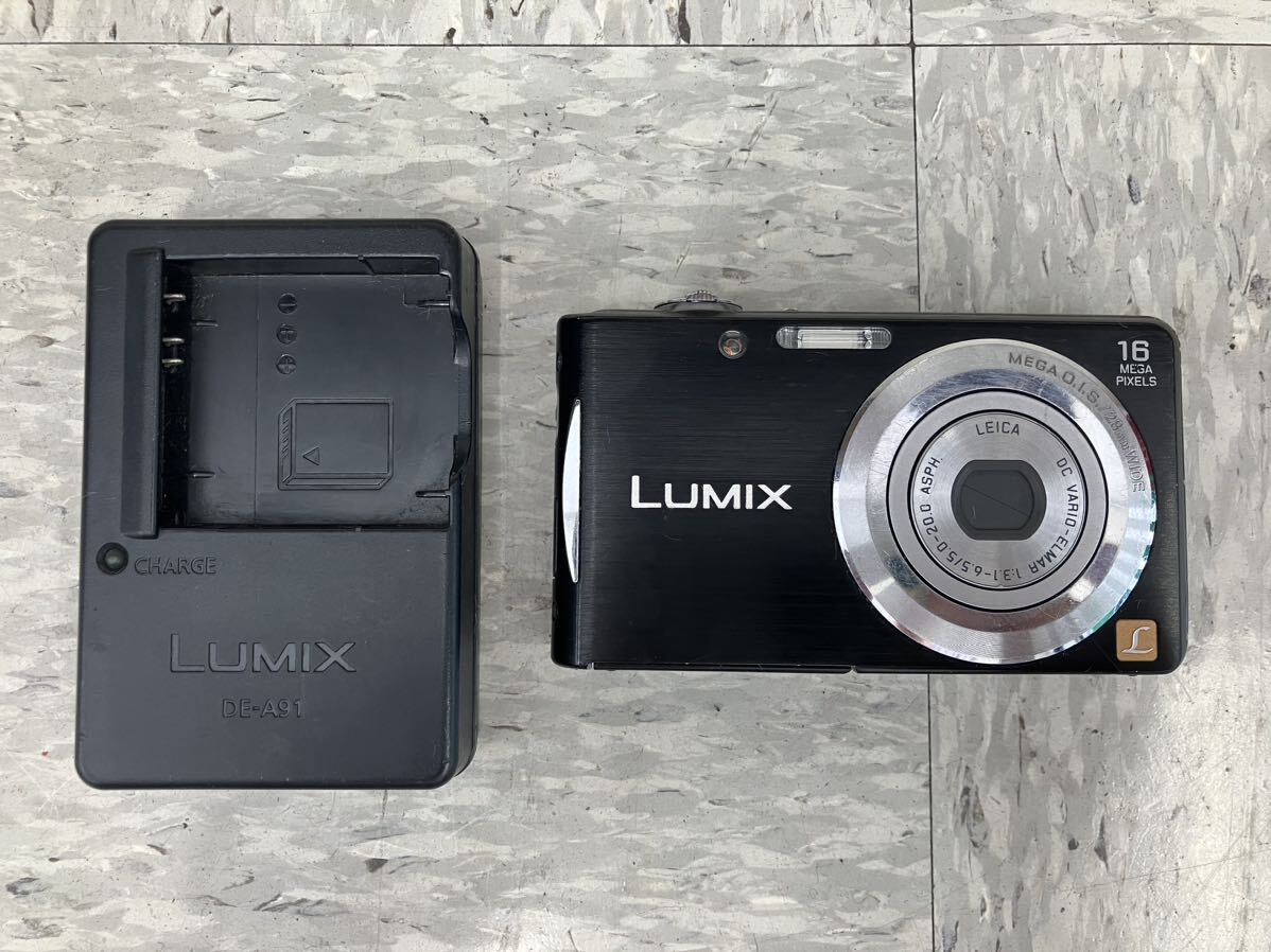 【通電確認済】Panasonic LUMIX DMC-FH5 コンパクト デジタルカメラ ジャンク 中古 ルミックス デジカメ バッテリー付 充電器付 0052の画像1