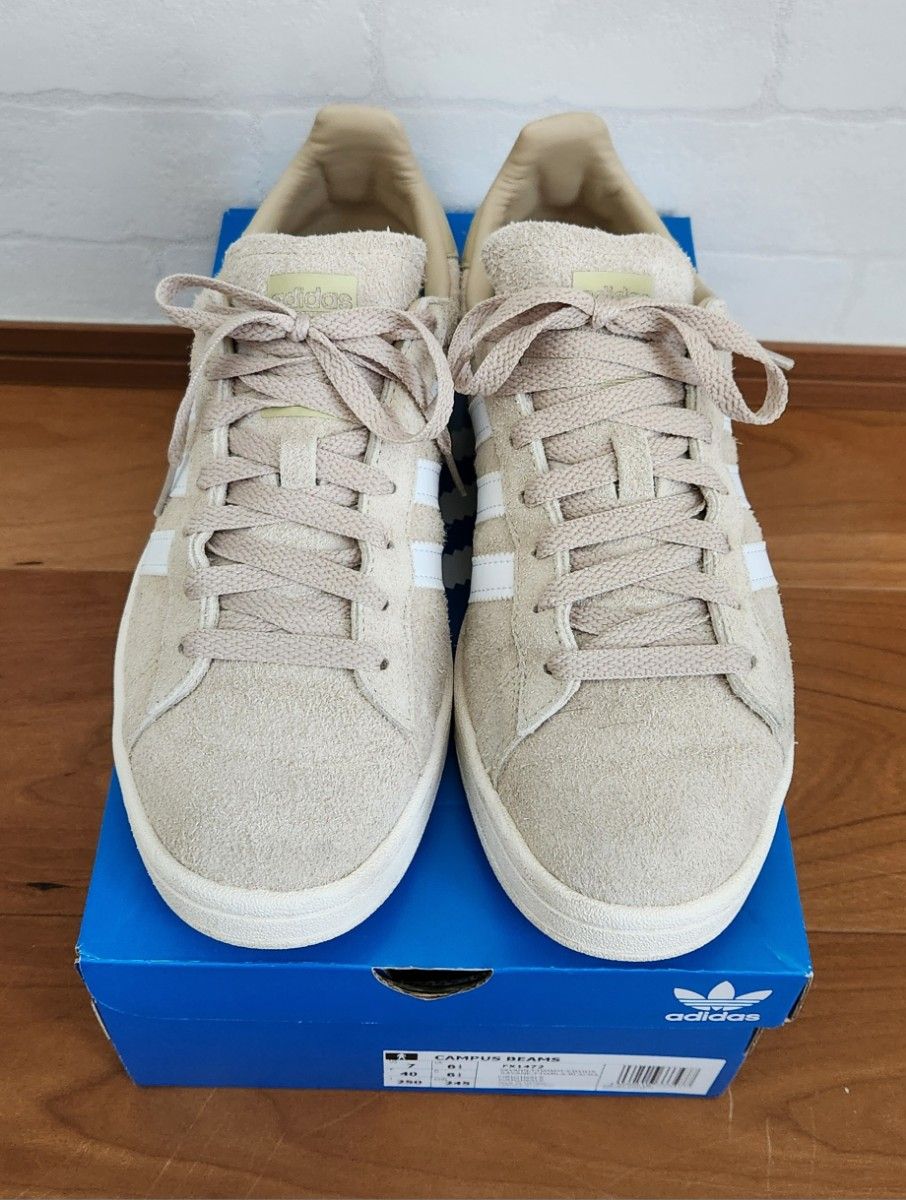 アディダス　キャンパス　adidas CAMPUS  BEAMS　25cm　ベージュ