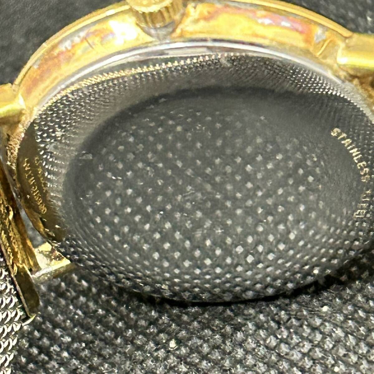 #9152 LONGINES ロンジン メンズ クォーツ 腕時計 2針ゴールド 文字盤 ベルト社外 現状品の画像3