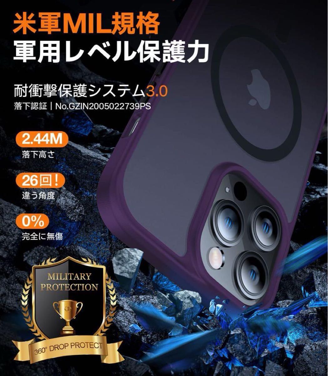 ★訳あり★TORRAS iPhone 14 Pro 用 ケース 半透明