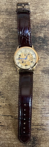 【に-4-46】60 AUREOLE CLASSIC AUTOMATIC オレオール 自動巻き 腕時計 メンズ クォーツ ウォッチ ジャンクの画像2