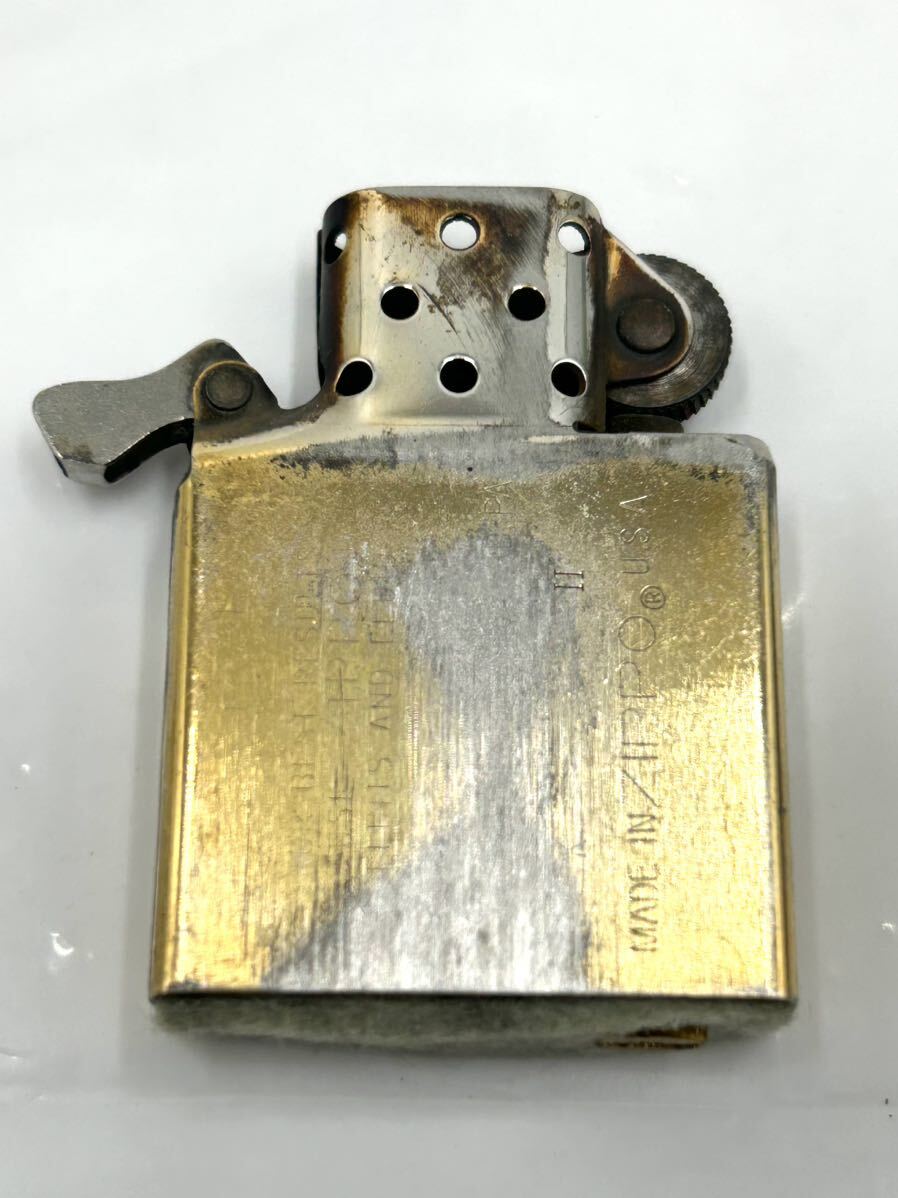 【た-5-92】60 貴重 ヴィンテージ ZIPPO ジッポ ライター アメリカ製 火花確認 中古 ジャンク_画像3