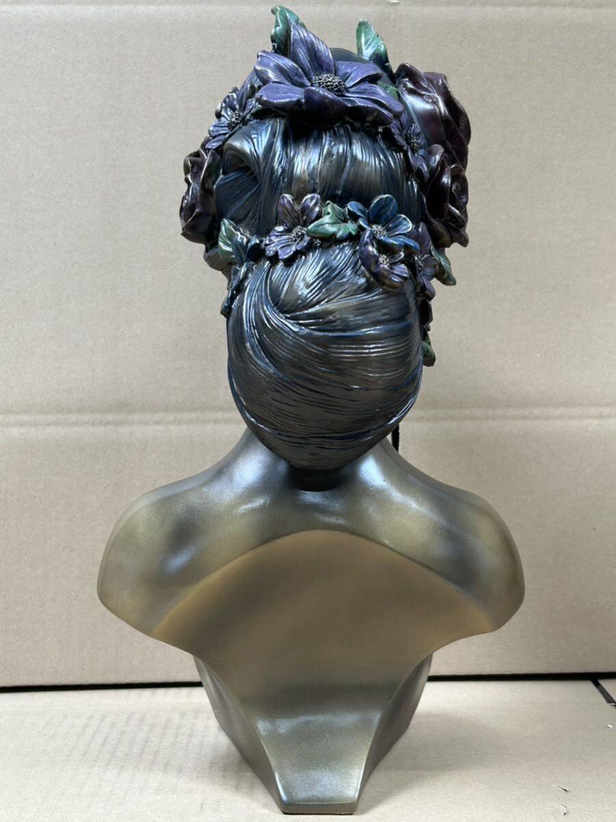 【た-5-69】120 入手困難 抽象的女性頭部像 簡約現代西洋彫刻彫像インテリアエジプト置物 モダンヌード芸術オーナメント飾り 天然樹脂性 _画像6