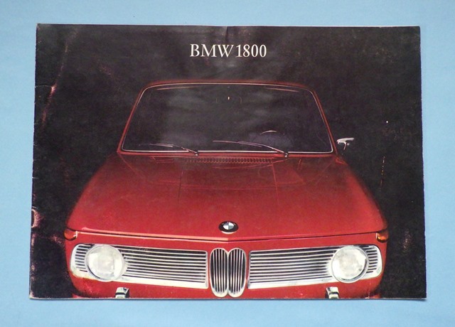  каталог Германия машина BMW 1800 на английском языке 