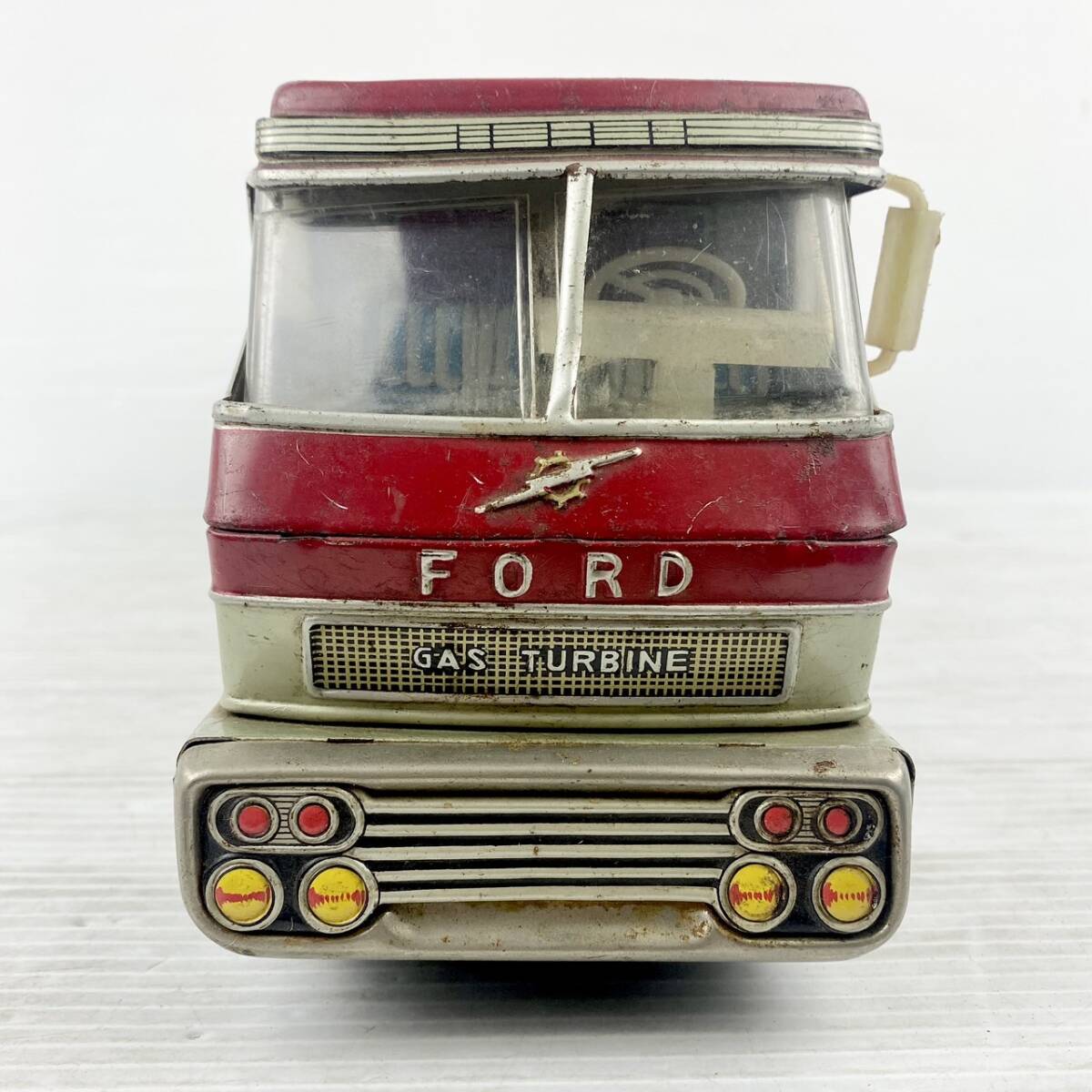 { present condition goods }FORD TRANSPORT/ Ford trance port /GAS TURBINE/ trailer / tin plate toy / Showa Retro / Vintage /EK06E10TI005