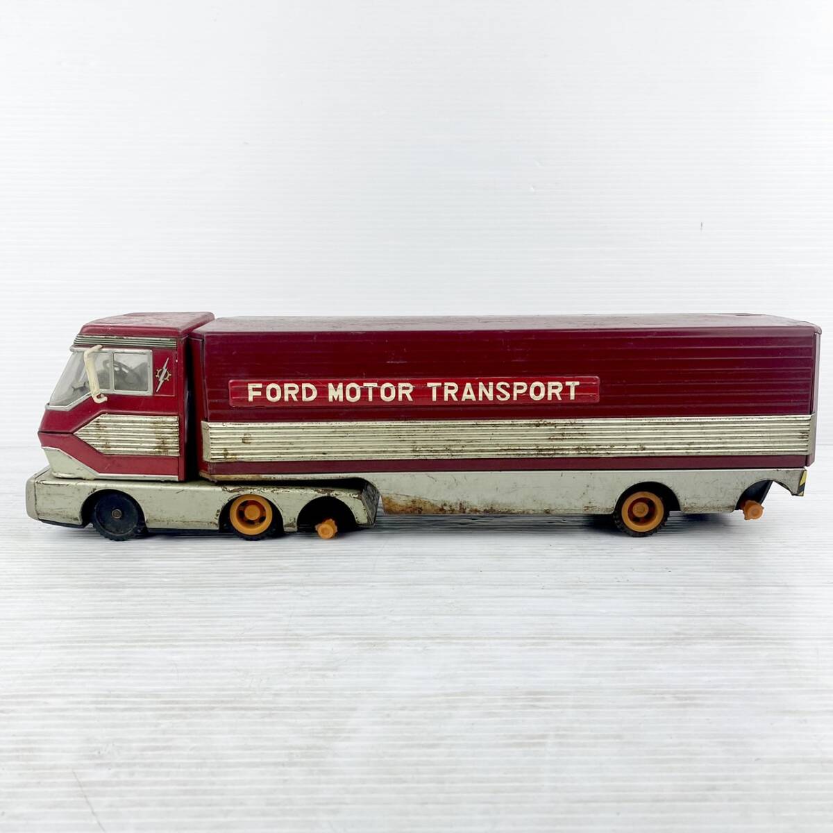 { present condition goods }FORD TRANSPORT/ Ford trance port /GAS TURBINE/ trailer / tin plate toy / Showa Retro / Vintage /EK06E10TI005