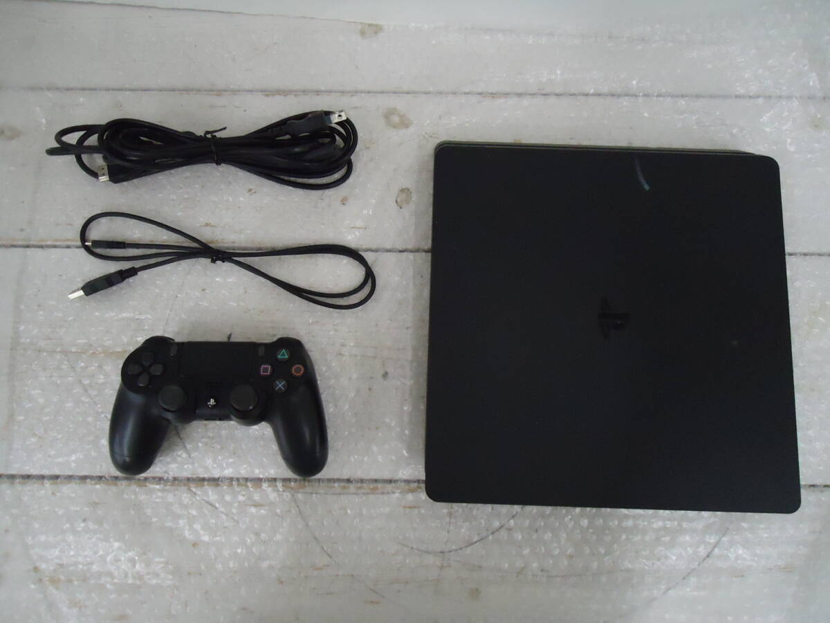 G3003 送料無料！ SONY PlayStation4 CUH-2000AB01 中古品/動作確認済/内箱,内袋,説明書,イヤフォンマイク無し/箱傷み/傷や汚れ,タバコ臭有_画像3