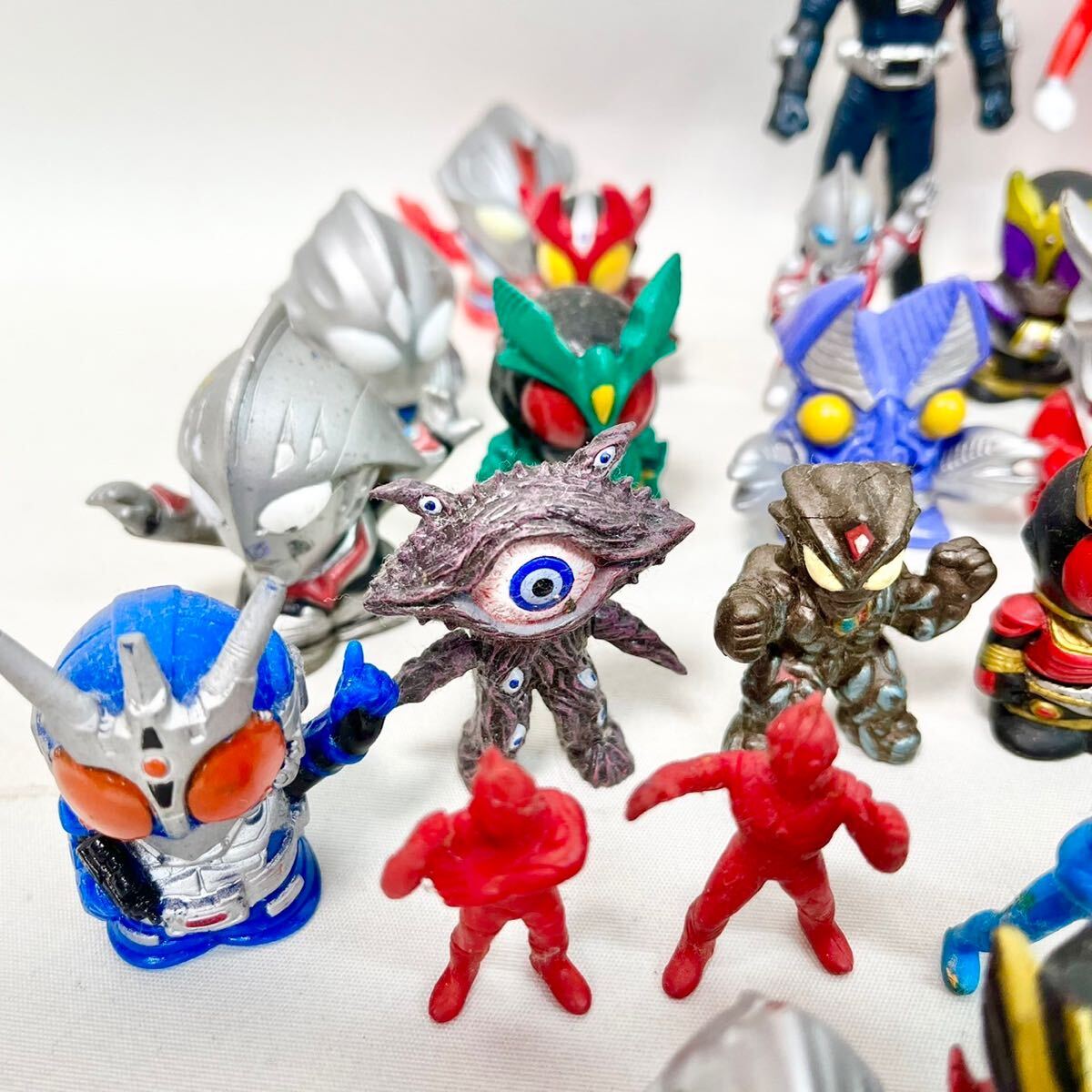 おもちゃ 指人形 フィギュア ウルトラマン 仮面ライダー 48個 特撮戦隊 ヒーロー まとめ_画像4