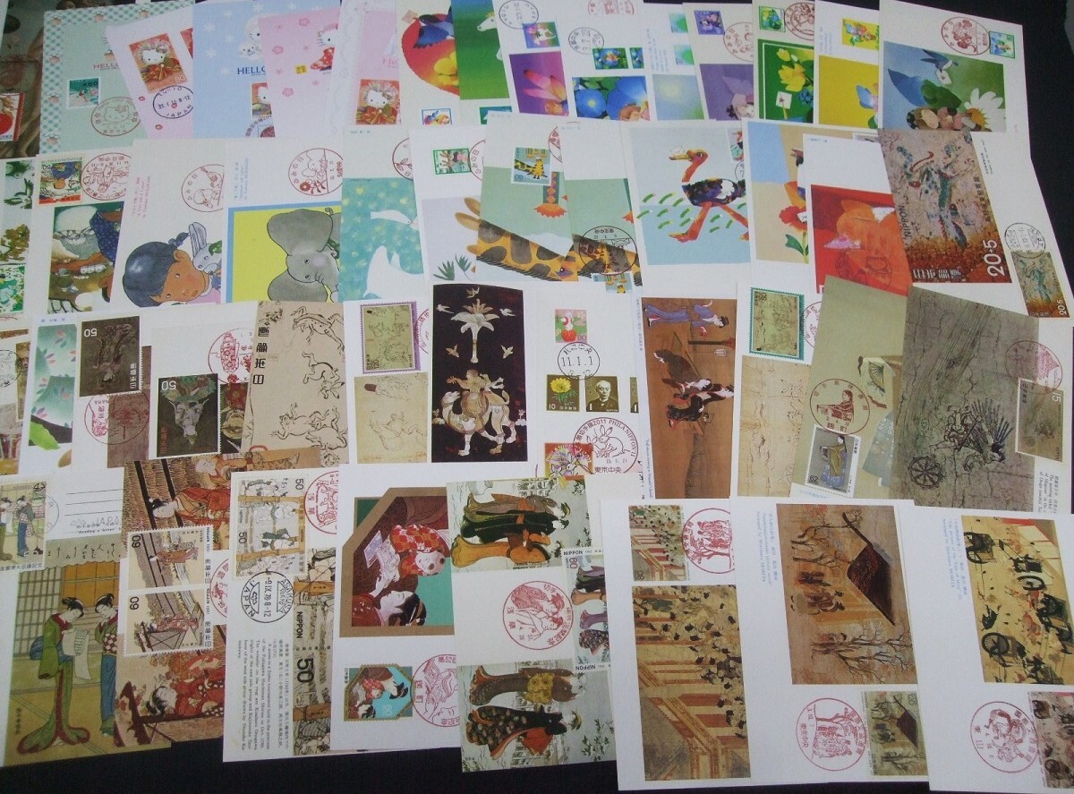  large amount! Maximum card collection approximately 800 sheets about ., I made stamp . seal attaching postcard etc. 100 point and more. total 900 point and more all together.