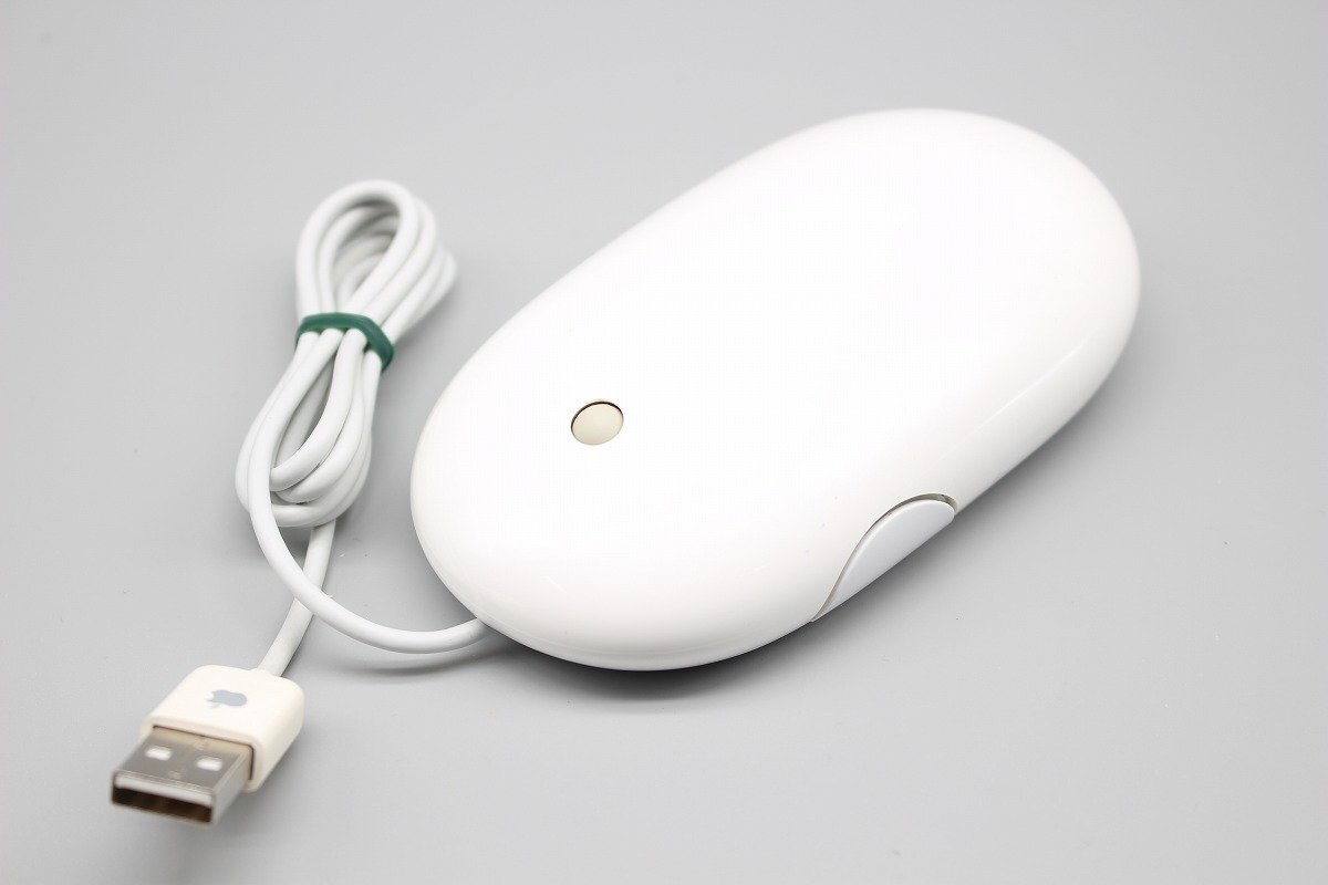 【A品】Apple 純正USBマウス(A1152) 簡易動作確認済【tkj-apma1152】_画像1