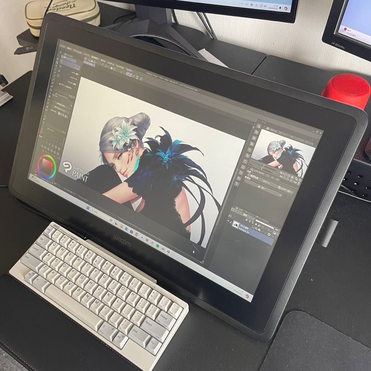 最終値下げ　wacom】Cintiq 22 DTK2260K0D 中古液晶ペンタブレット 液タブ 21.5型 FHD