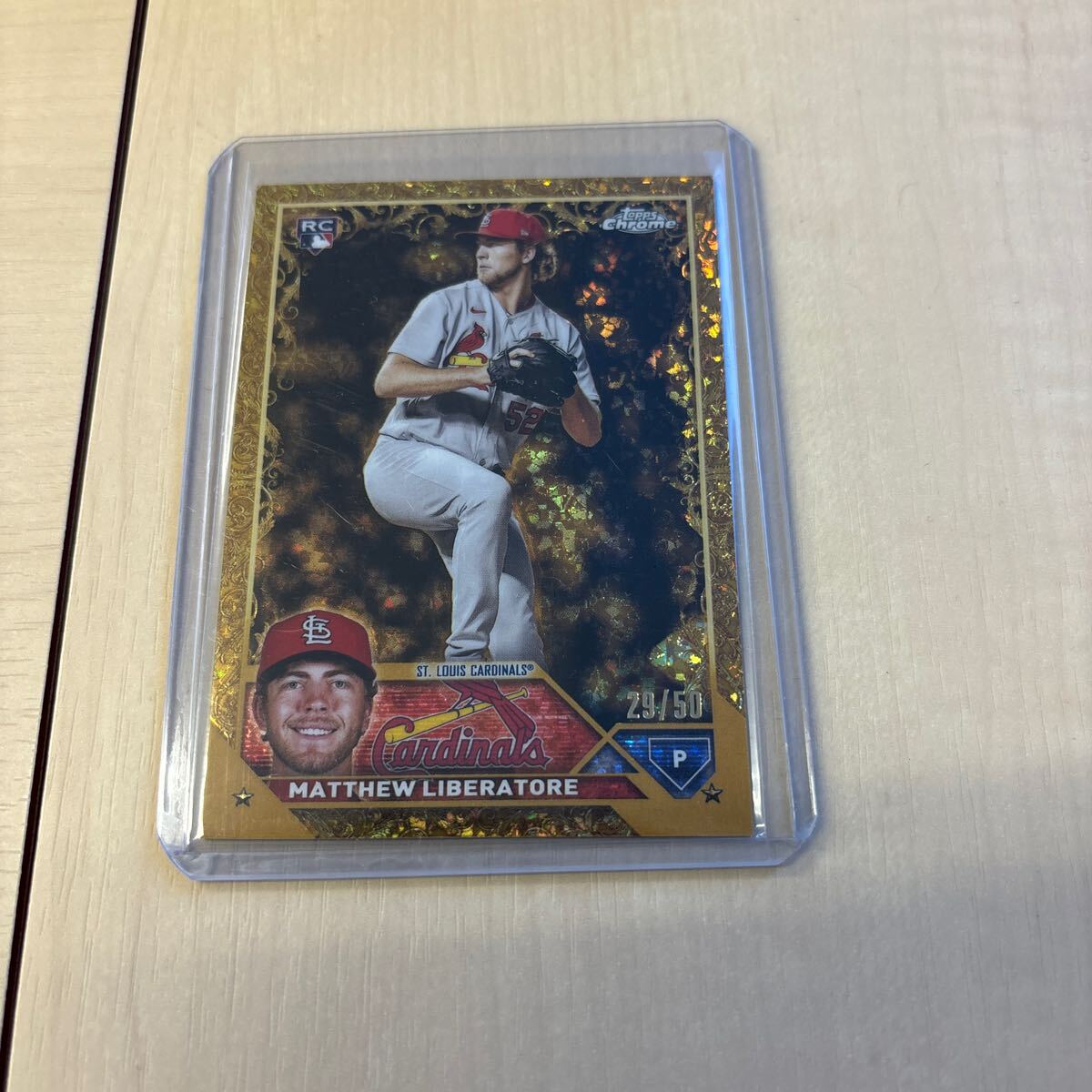 MLB　2023 TOPPS GILDED Base /50 RC MATTHEW LIBERATORE CARDINALS_画像1