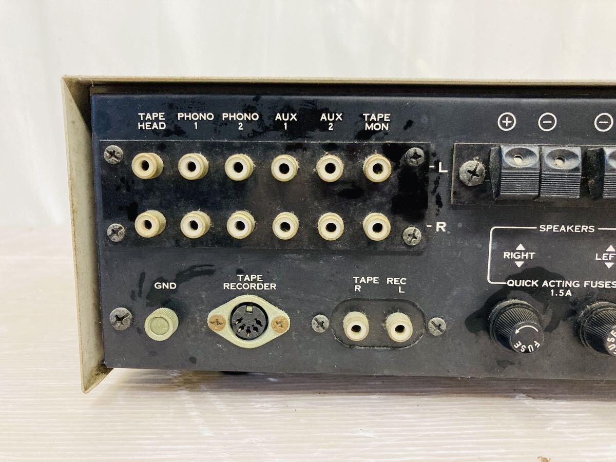 5e63 worth seeing! SANSUI Sansui AU-222 pre-main amplifier audio equipment electrification only has confirmed operation not yet verification therefore junk treatment 