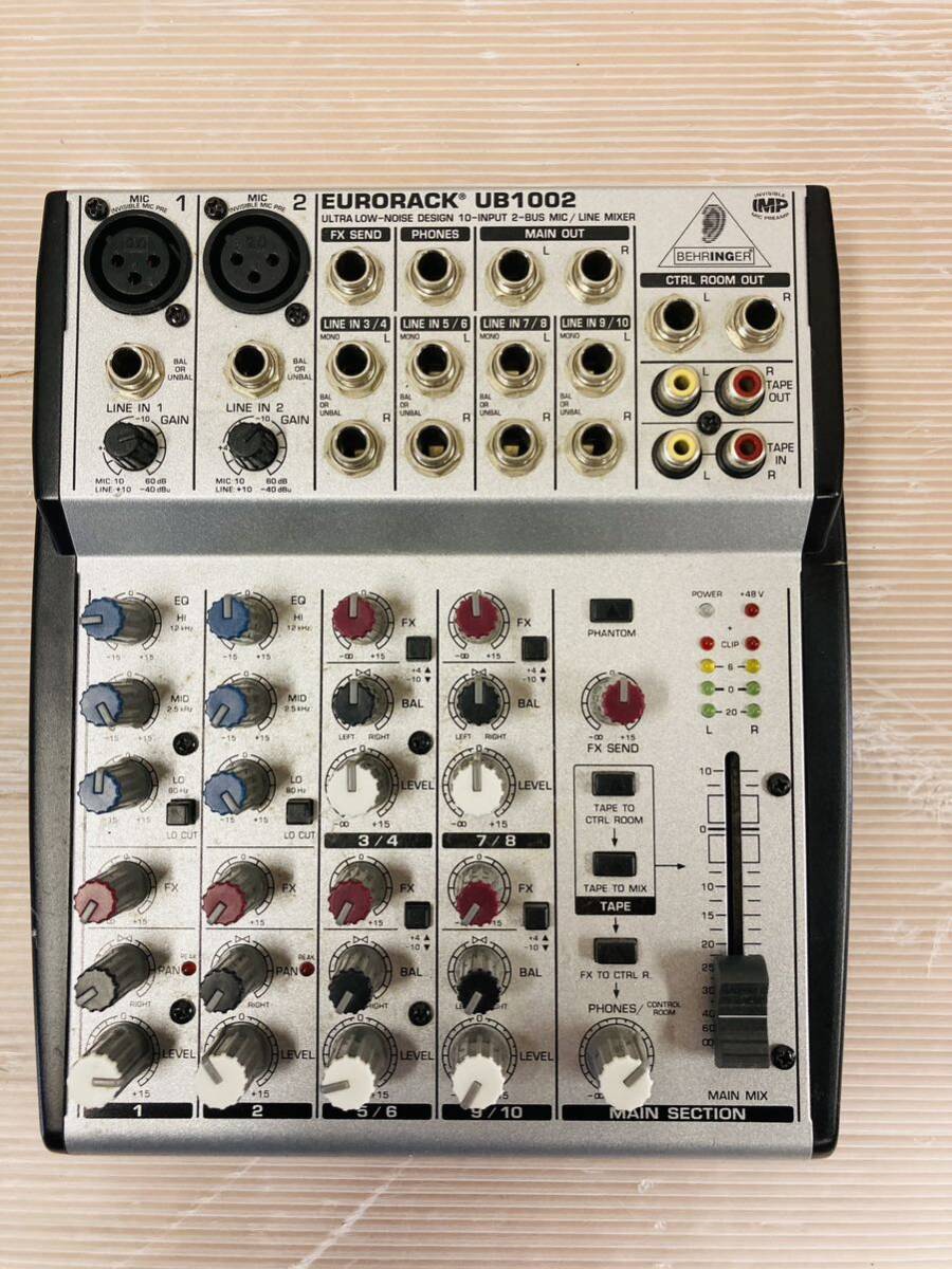 3m90 worth seeing! BEHRINGER Behringer UB1002 mixer operation not yet verification therefore junk treatment 