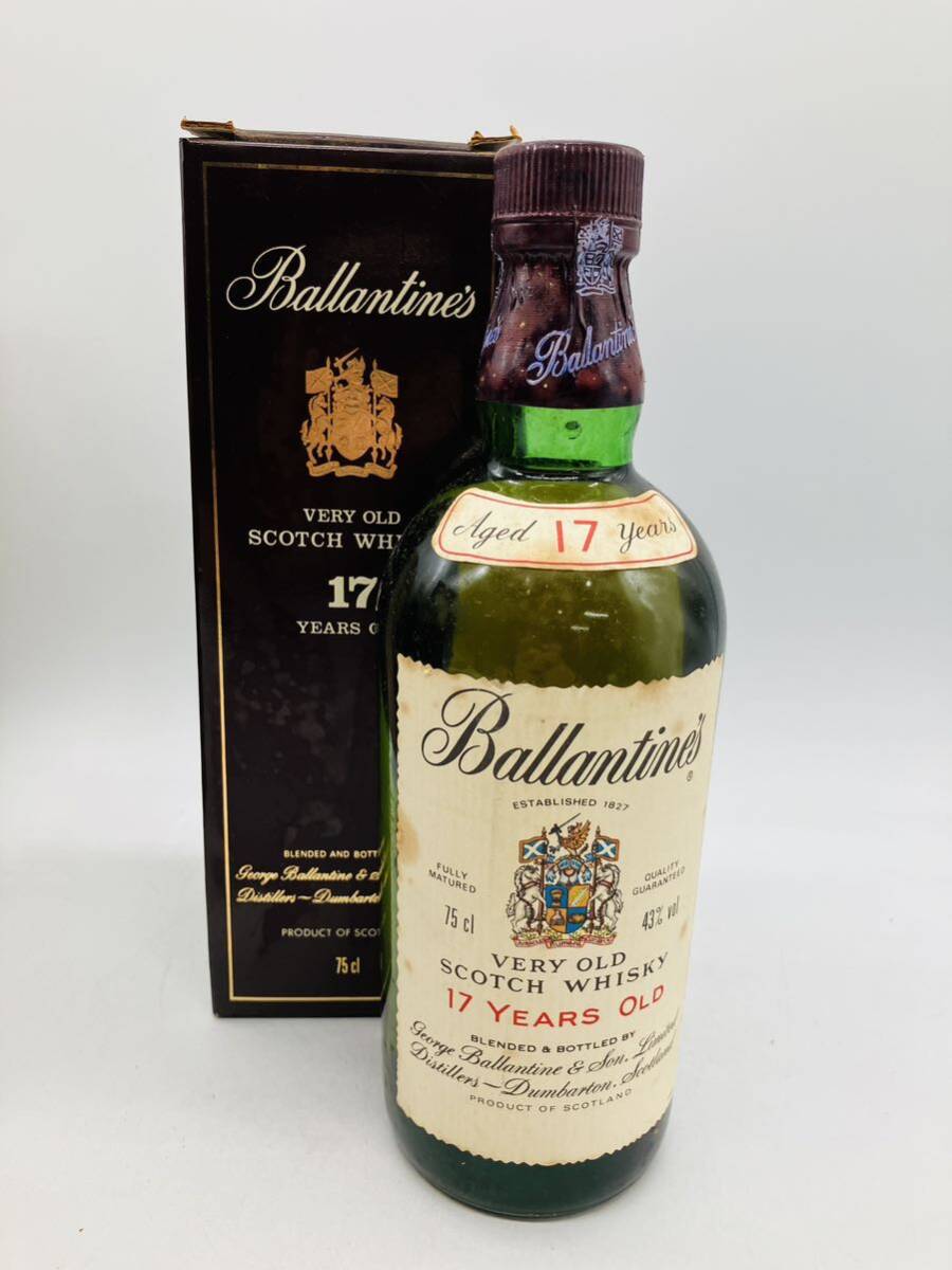 4es5 必見! Ballantine バランタイン 17年 ベリーオールド VERY OLD 箱有 750ml 43% 古酒 未開栓 現状品 !_画像1