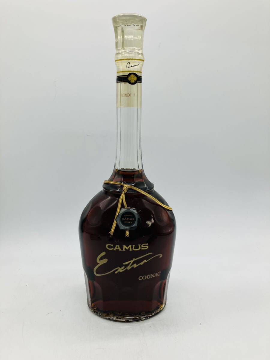 11hs1 必見! CAMUS EXTRA カミュ エクストラ ロングネック 750ml 40% 古酒 未開栓 現状品 !_画像1