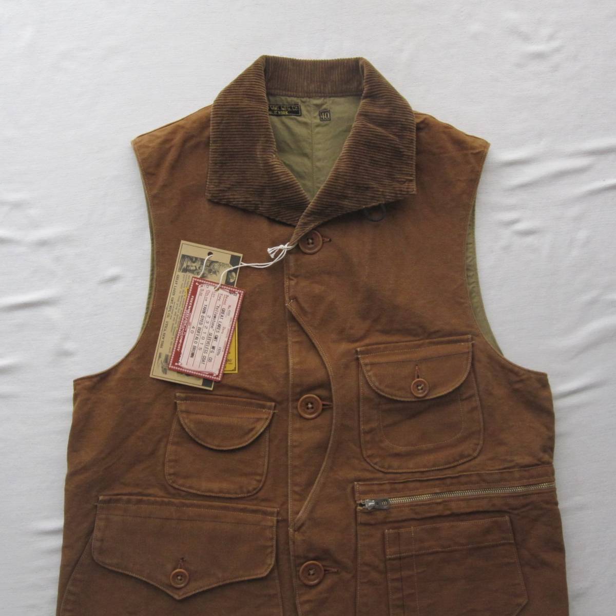 ☆新品フリーホイーラーズ "Yellowstone" SLEEVELESS COAT (40) / ハンティング ベスト / Freewheelers