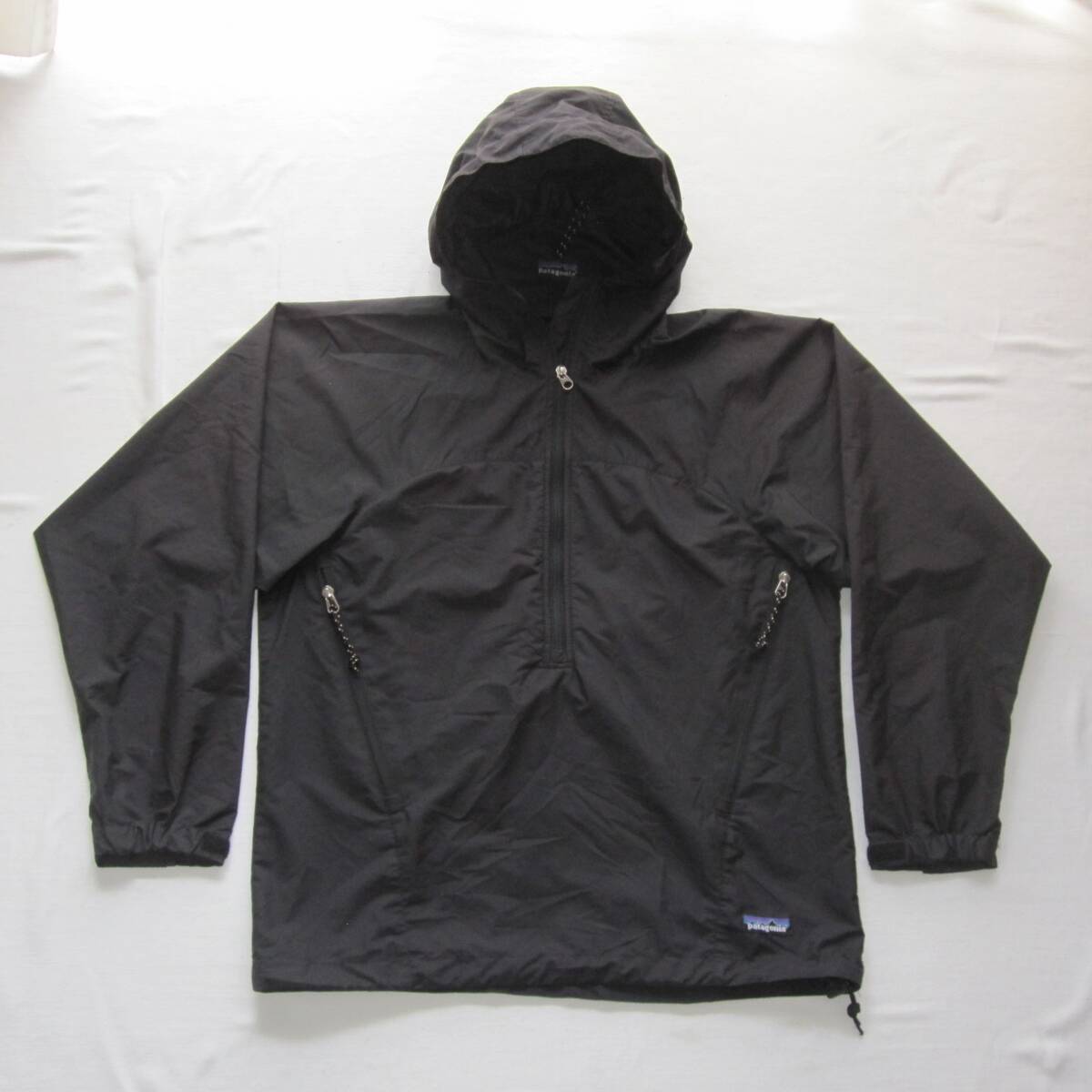 ☆ パタゴニア エッセンシェルプルオーバー (S) BLACK 2000年 / Essenshell Pullover / パフボール グリセード / patagonia / ダスパーカ_画像4