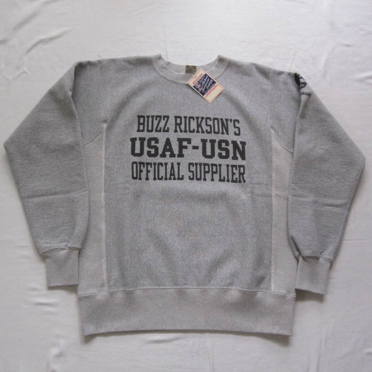 ☆新品 バズリクソンズ USAF-USN スウェットシャツ (M) 30周年記念モデル ヘヴィウエイト // マッコイ ウエアハウス スウェットシャツ・トレーナー