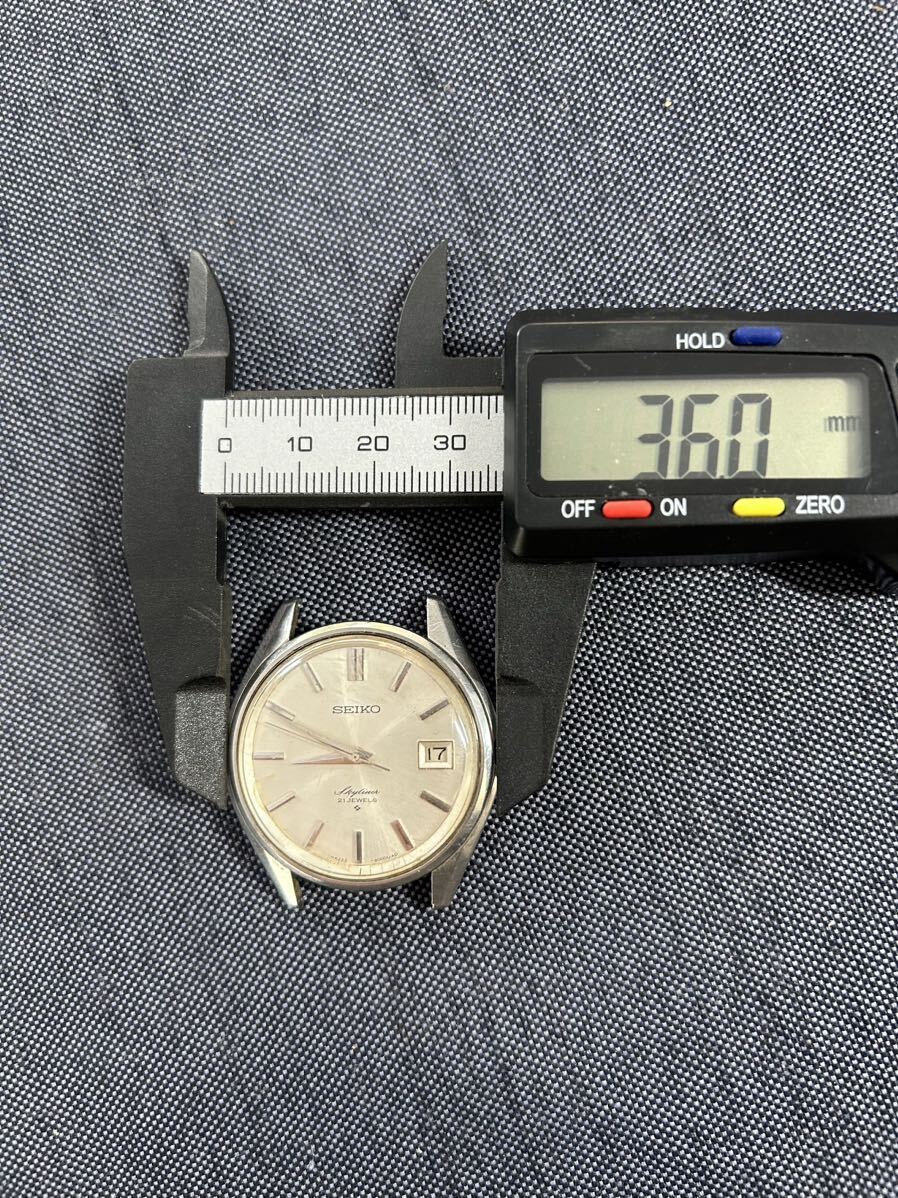 SEIKO 6222-8000 21石 スカイライナー 手巻き メンズ腕時計 フェイスのみ 動作品の画像8
