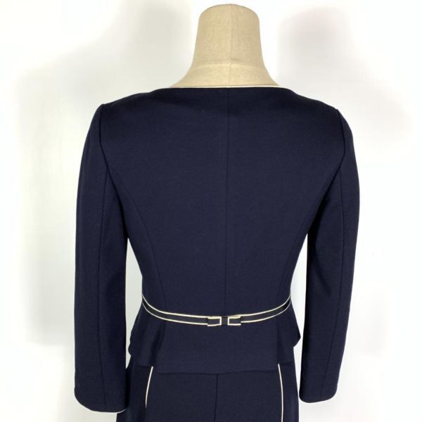 LA1582 Tocca setup suit TOCCA formal top and bottom set no color jacket dark blue dark navy stretch 2