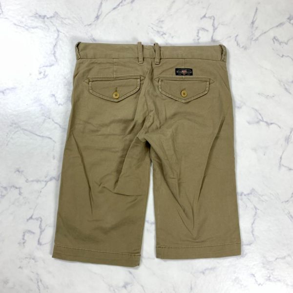 A2857 ポロジーンズラルフローレン ハーフパンツ POLO JEANS CO. RALPH LAUREN 半ズボン コットン 綿 ベージュ 25 S相当_画像9