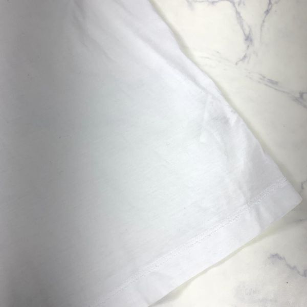 A2869 カルバンクラインプラチナム半袖Tシャツ 綿 Calvin Klein PLATINUM プラティナム コットン ホワイト 胸ポケット 刺繍 白 Ｌ_画像2