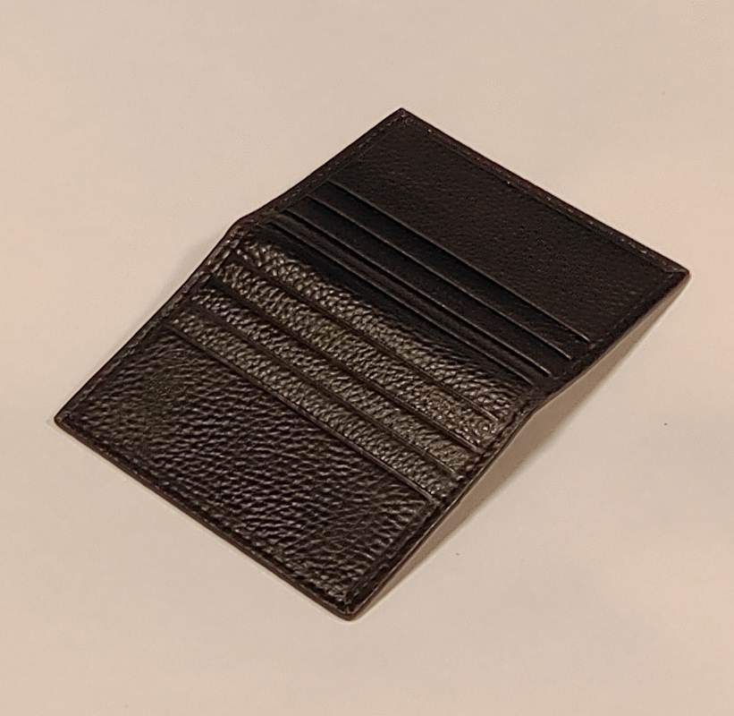 カードケース パスケース 本革 レザー カラー　ブラック　名刺入れ　定期入れ　薄型　_画像6