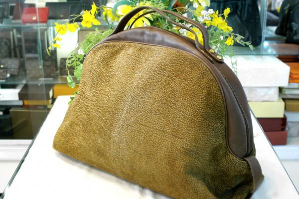 0 б/у BORBONESE redwall Volvo ne-ze красный wall ...uzla рисунок сумка "Boston bag" B0307