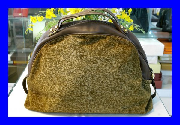 0 б/у BORBONESE redwall Volvo ne-ze красный wall ...uzla рисунок сумка "Boston bag" B0307
