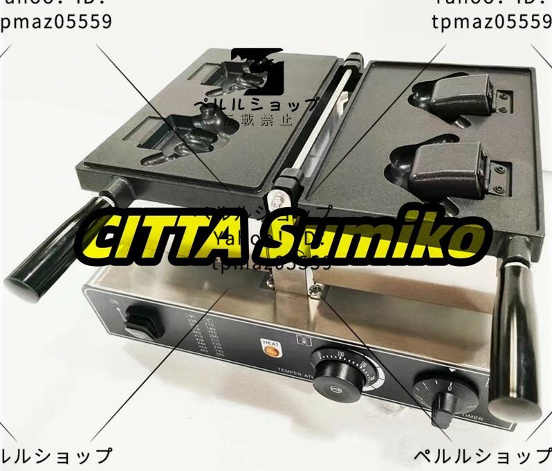 充填可能なアイスクリーム、指の形状、ワッフルマシン、夏の 充填可能なアイスクリーム、指の形状、ワッフルマシン、夏の