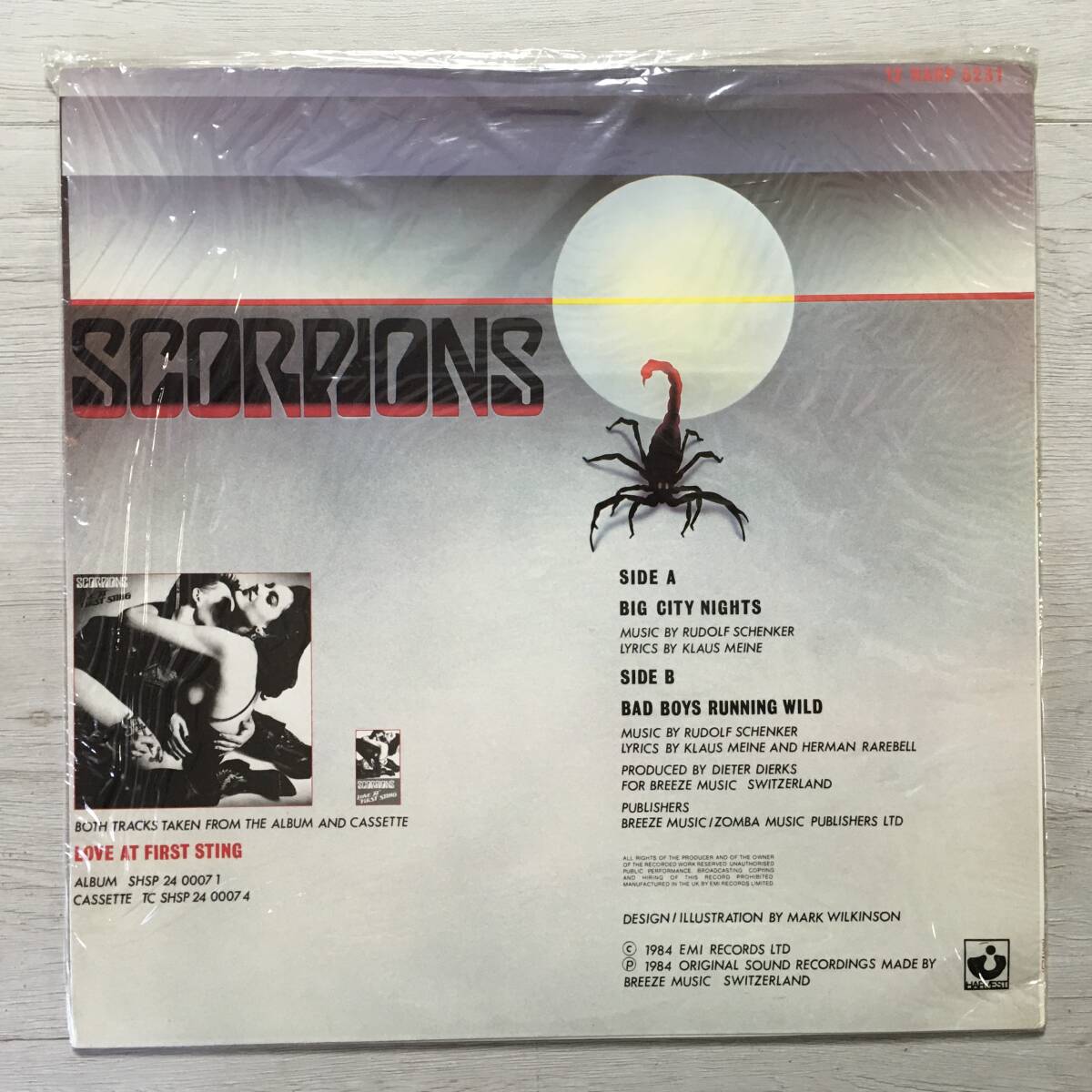 SCORPIONS BIG CITY NIGHTS SEALED UK盤　新品未開封_画像2