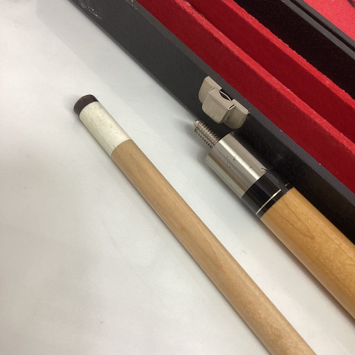 ビリアード キュー ケース付き 趣味 スポーツ 記名記載あり(U61 ビリアード キュー ケース付き 趣味 スポーツ 記名記載あり(U61