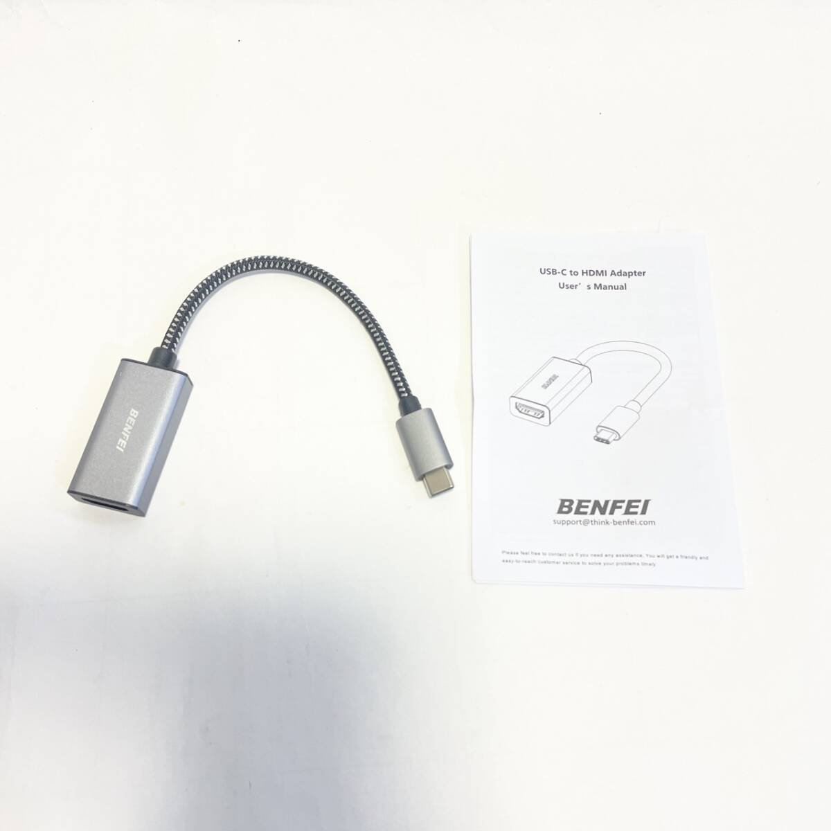 BENFEI USB C - HDMI 変換アダプタ 4K USB Type-C HDMI アダプタ [Thunderbolt 3 / 4] 互換タイプC HDMI 変換 [4K@30Hz 映像出力]_画像9
