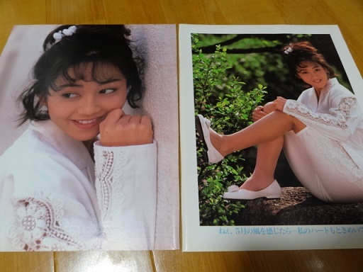 80年代アイドル当時物 浅香唯 切り抜き15P+両面ポスター 裏 80年代アイドル当時物 浅香唯 切り抜き15P+両面ポスター 裏