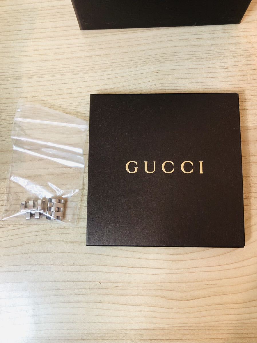 ◇ グッチ GUCCI 5500L デイト ブラック文字盤 レディース クオーツ 腕時計 電池切れの画像2