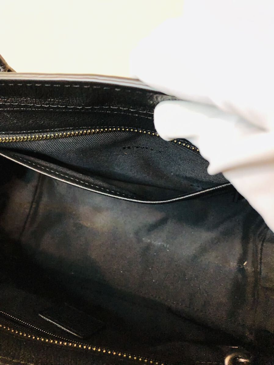 * beautiful goods Coach COACH Mini Swagger 15 2WAY shoulder bag handbag pochette leather metallic gray 