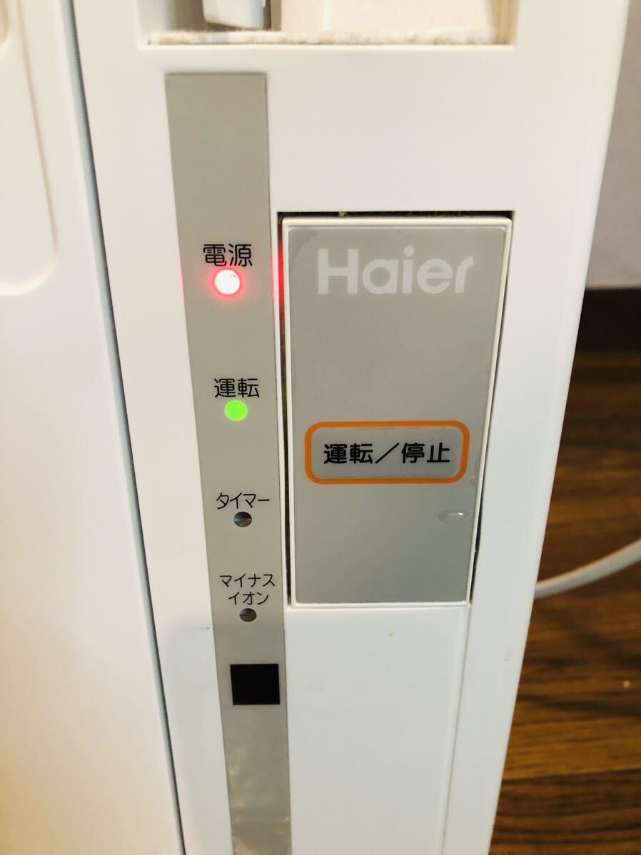 ◇ Haier ハイアール JA-16V 窓用エアコン ウインドエアコン ルームエアコン 2021年製 リモコン付 通電確認済み_画像6