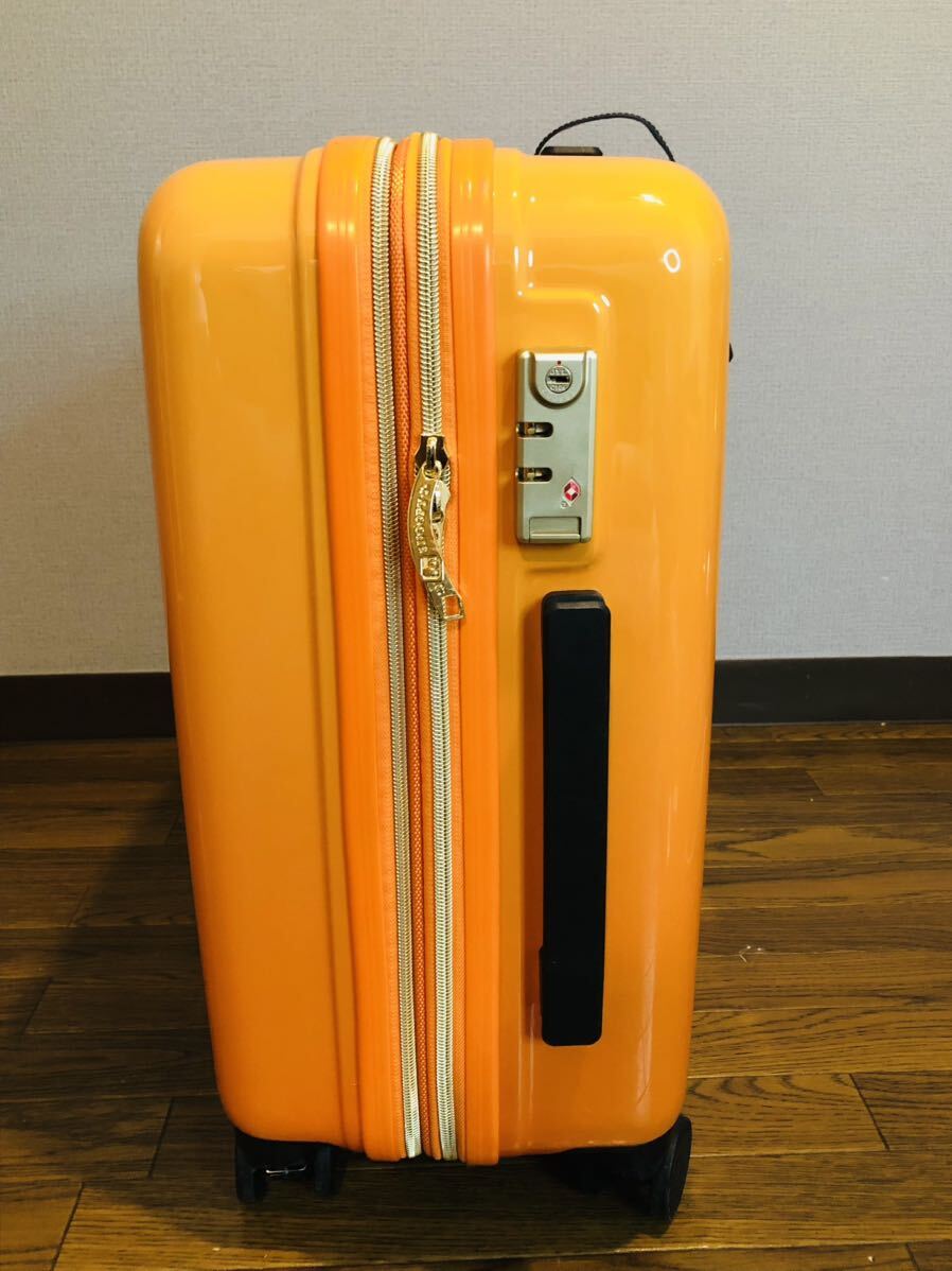 0 PEANUTS/ Peanuts SNOOPY FARON zipper Carry 49L(57L) orange kyali case key attaching 