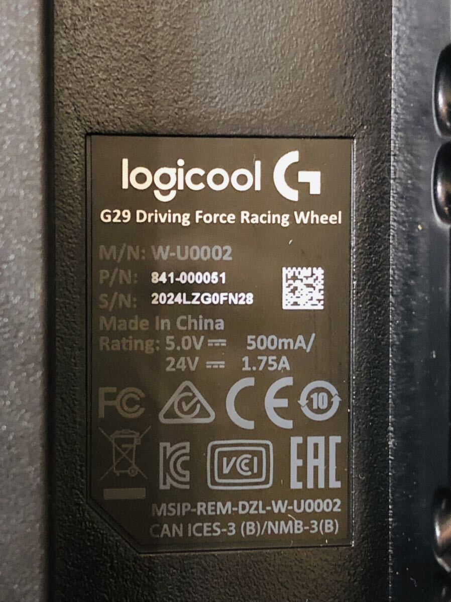 ◇ Logicool G USB ハンコン G29 DRIVING FORCE Racing Wheel ハンドル ステアリングコントローラー 動作未確認_画像9
