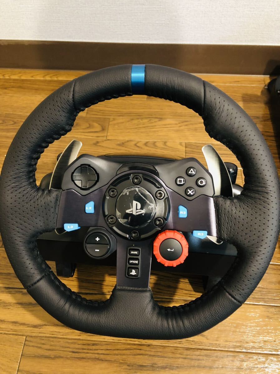 ◇ Logicool G USB ハンコン G29 DRIVING FORCE Racing Wheel ハンドル ステアリングコントローラー 動作未確認_画像4