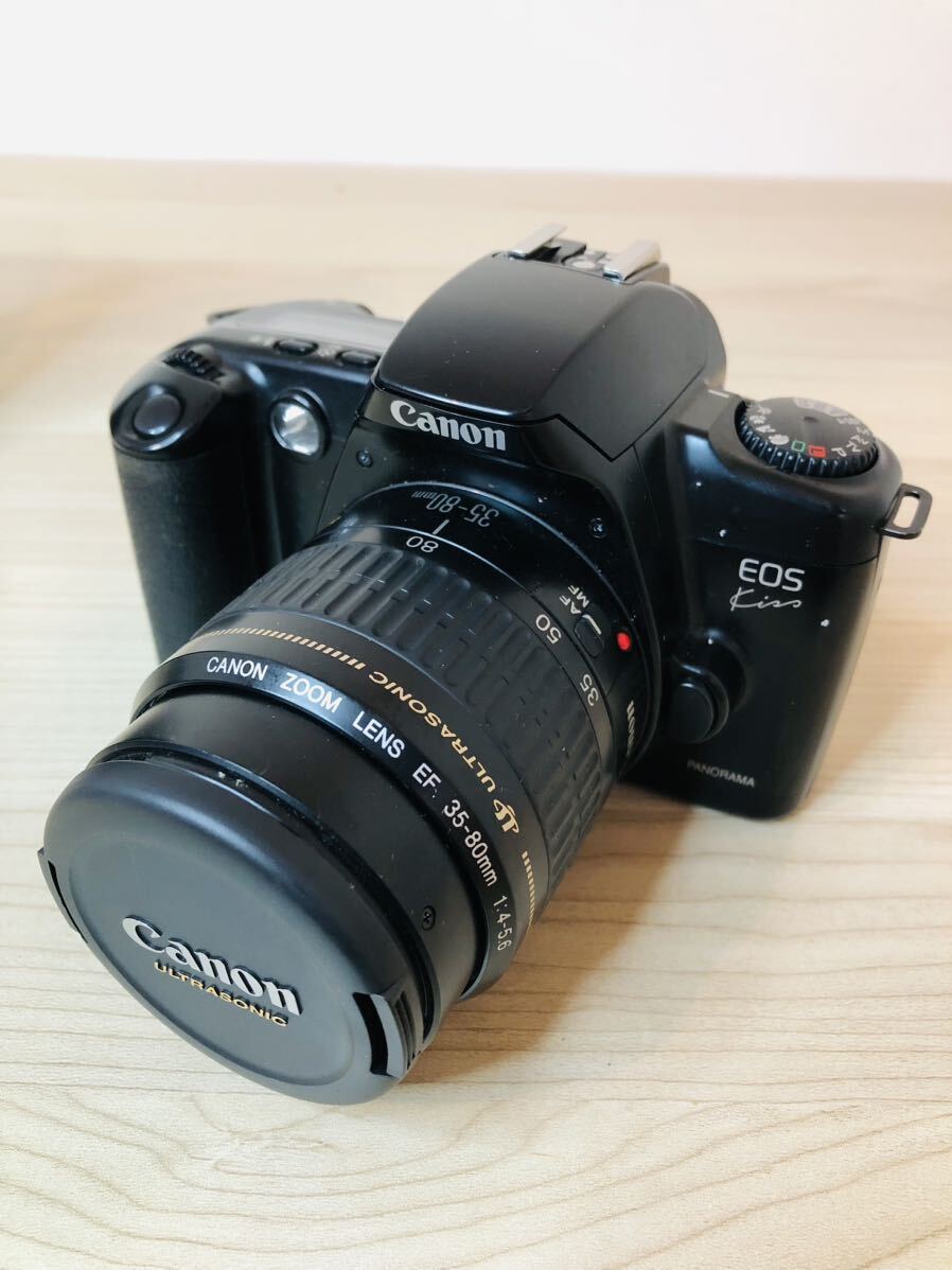 ◇ Canon キヤノン EOS Kiss Panorama フィルムカメラ SIGMA 70-300mm F4-5.6 DL MACRO セット ソフトケース付_画像2